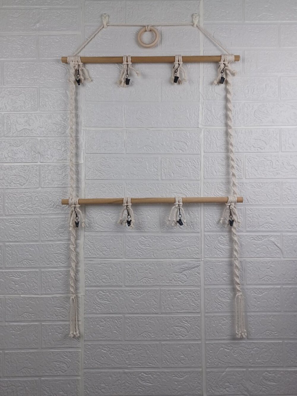 Handcrafted Macrame Hat Organizer | Boho Cap Display & Wall Hanging